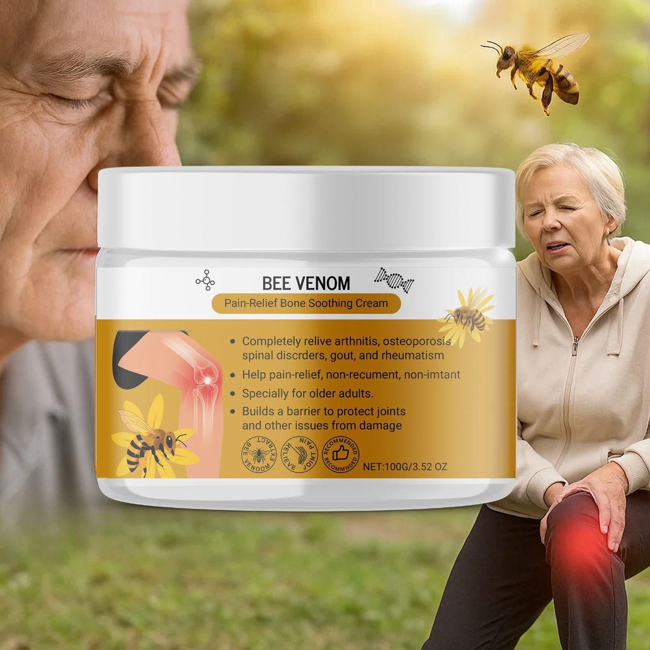 Bee Venom Pain Relief Bone Soothing Cream 100gm (Pack of 1)